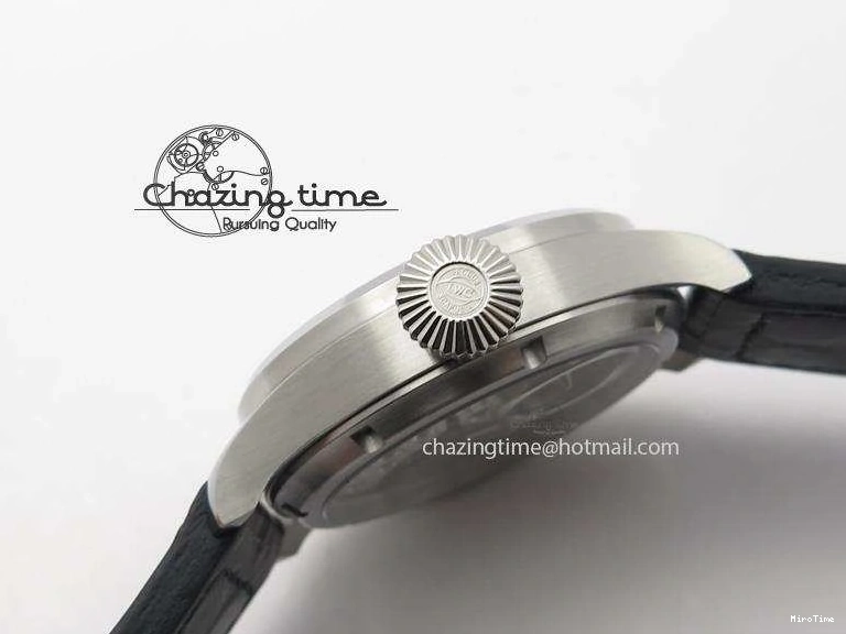 MIROTIME 0312 Compact Big Pilot “Markus Buhler” IW5003 Turbine V6F Best Edition Grey Dial On Leather Strap A 7314